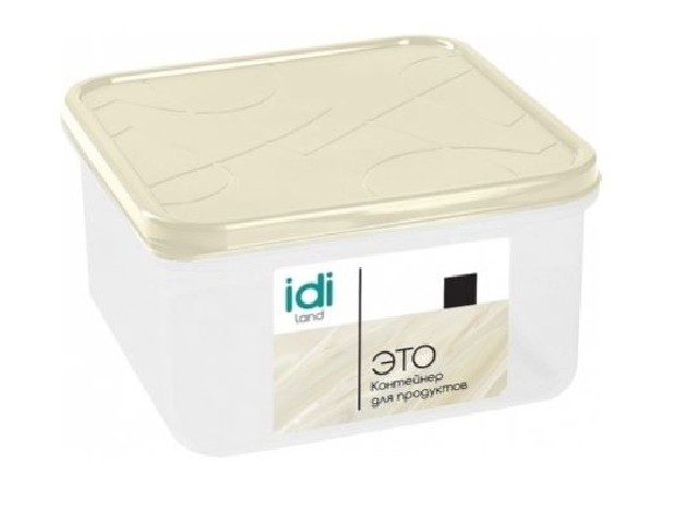 Контейнер для продуктов Modena квадратный 0,7л с гибкой крышкой (светло-бежевый)